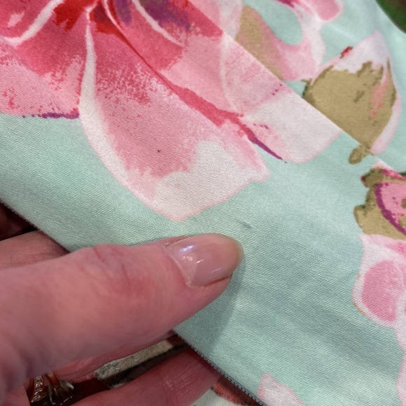 NWT Chaps Floral Feminine V Neck Dress 6 - Picture 13 of 17